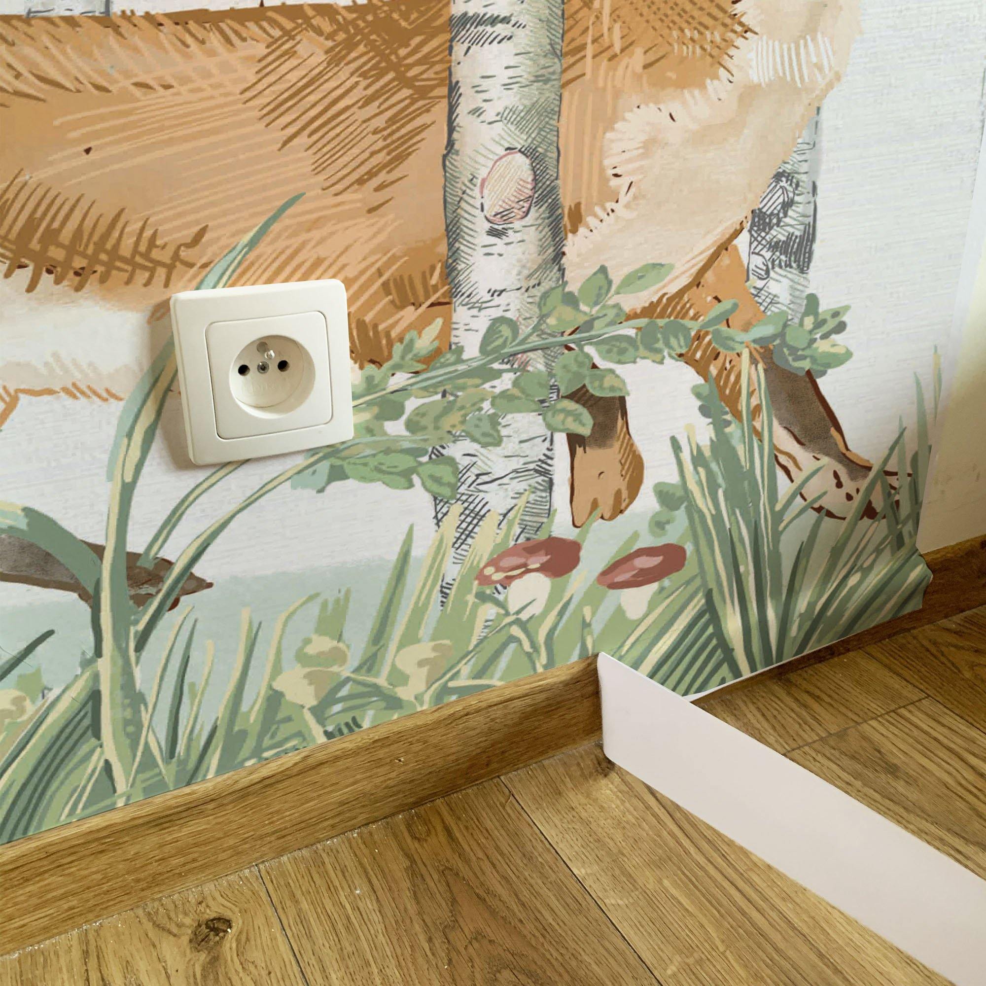 ANIMALES DEL BOSQUE. Disponible en 3 colores de fondo. Despégalo y pégalo donde quieras. - vinilaroom