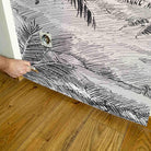 MURAL GRABADO DEL ALTIPLANO. Pintado a tinta por Gerardo Aranguren en colaboración con @alfombrasetnicas. Fondo blanco roto - vinilaroom