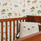 Safari Africano sobre fondo blanco roto. Despégalo y pégalo donde quieras. - vinilaroom