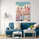 Lamina Atardecer en Pamplona 100x140cm. Disponible en varios soportes. Edición limitada. - vinilaroom