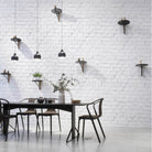 Vinilo autoadhesivo Muro de Ladrillo Blanco. A medida. Despégalo y pégalo donde quieras - vinilaroom