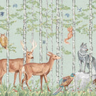 ANIMALES DEL BOSQUE. Disponible en 3 colores de fondo. Despégalo y pégalo donde quieras. - vinilaroom