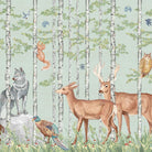 ANIMALES DEL BOSQUE. Disponible en 3 colores de fondo. Despégalo y pégalo donde quieras. - vinilaroom